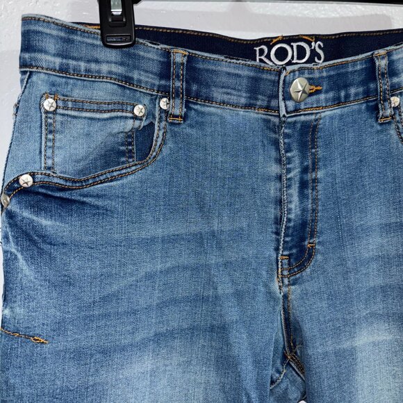 Rod’s True Western Jeans Women’s 11/12x32 Embroidered Bootcut Denim Blue - Picture 3 of 15